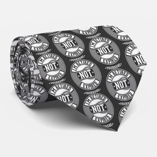 Funny Retirement Gift I'm Retired NOT Expired Krawatte (Gerollt)