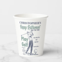 Funny Retirement Golfer Thema Retro Golf