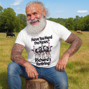 Funny Retirement Kuh Thema haben Sie Herde T-Shirt