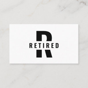 Funny Retirement Monogram Remüde Fragte Jemand And Visitenkarte