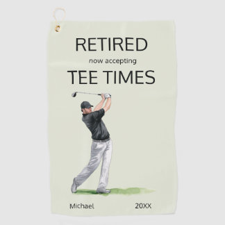 Funny Retirement Now Accepting Tee Times Gift Golfhandtuch