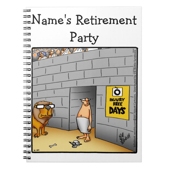 Funny Retirement Partys Guest Book Notizblock (Vorderseite)