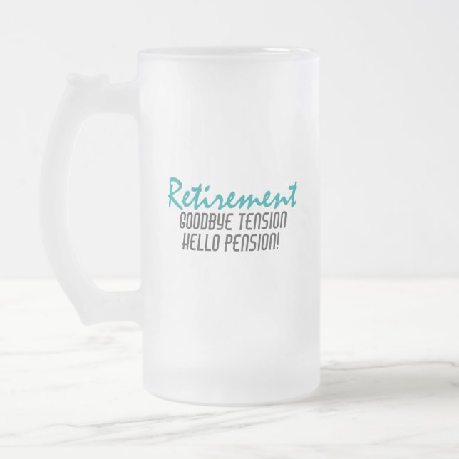 Funny Retirement Quote Mattglas Bierglas (Links)