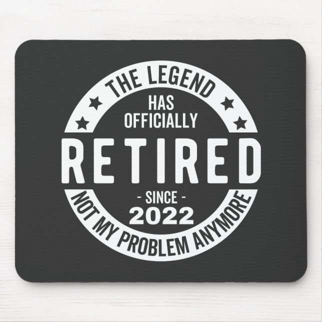 funny retirement, retired, retired firefighter, re mousepad (Vorne)