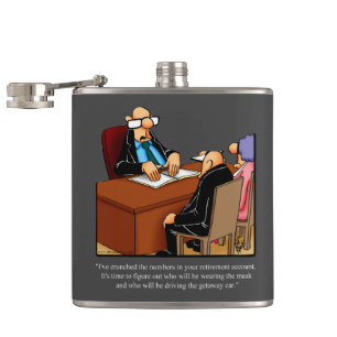 Funny Retirement Spaß Flask Geschenk Flachmann