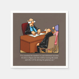 Funny Retirement Spaß Party Napkins Serviette