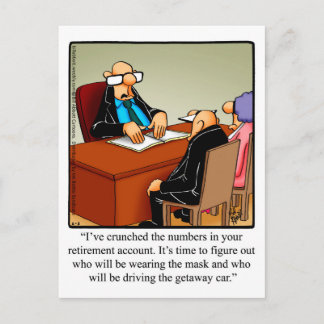 Funny Retirement Spaß Postcard "Spectickles" Postkarte