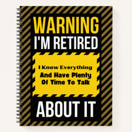 Funny Retirement Zitat Warnung Ich bin Rent-Retire Notizbuch