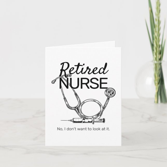 Funny Retiring Nurse Medical RN Rentirement Karte (Vorderseite)