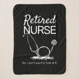 Funny Retiring Nurse Woll nicht zu sehen Pensionie Sherpadecke