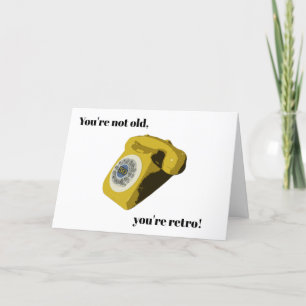 Funny Retro 50. Geburtstagskarte Dankeskarte