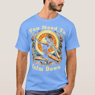 Funny Retro Angebot Sie müssen beruhigen Coolen Yo T-Shirt