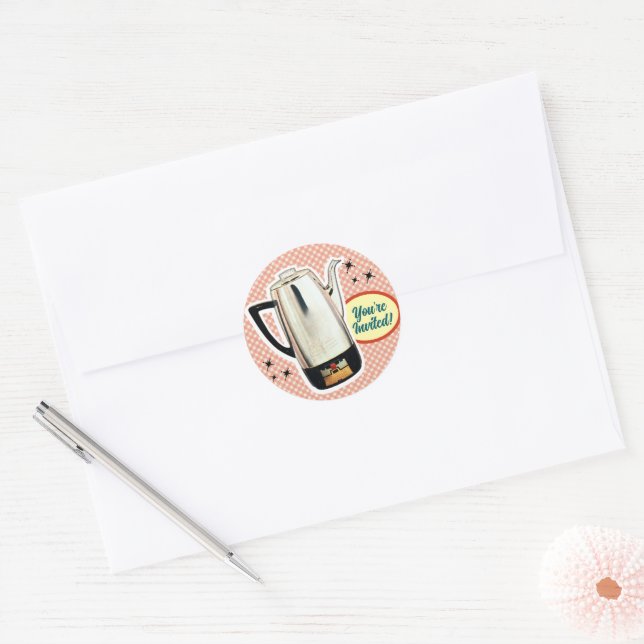 Funny Retro Appliances Brautparty Stickers (Umschlag)