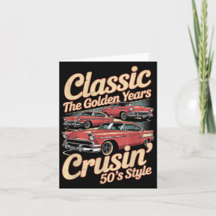 Funny Retro Auto Grafik nicht alt, nur ein Clic Ho Karte