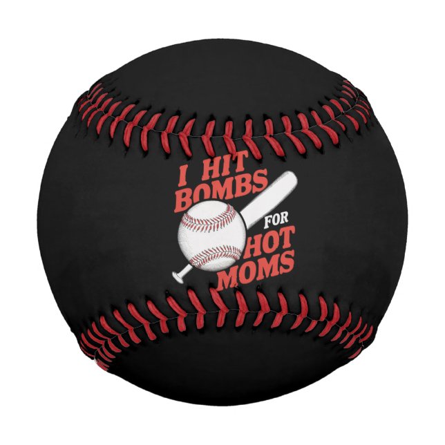 Funny Retro Baseball ich treffen Bomben für heiße  (Vorderseite)