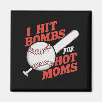 Funny Retro Baseball ich treffen Bomben für heiße