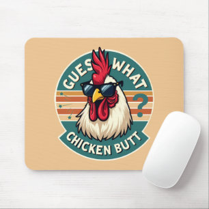 Funny Retro Chicken Hintern Jodesign Mousepad