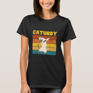 Funny Retro Dancing Cat am Samstag alias Caturday T-Shirt