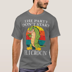 Funny Retro das Party nicht anfangen, bis ich in V T-Shirt