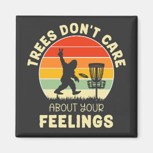 Funny Retro Disk Golf Design   Frisbee Lovers Magnet