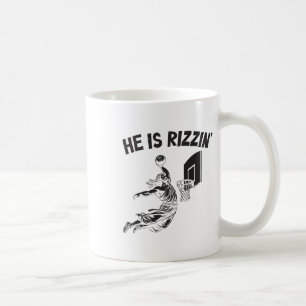 Funny Retro Er ist Rizzin Christlich Ostern spiele Kaffeetasse