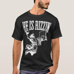 Funny Retro Er ist Rizzin Christlich Ostern spiele T-Shirt