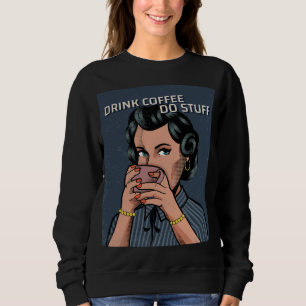 FUNNY RETRO FEMME MAISON FEMME T-SHIRTS DE CAFÉ