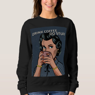 FUNNY RETRO FRAMAN HOUSEWIFE COFFEE T - SHIRT