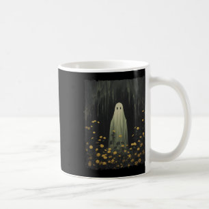 Funny Retro Geist im Wald BlumenHalloween G Kaffeetasse