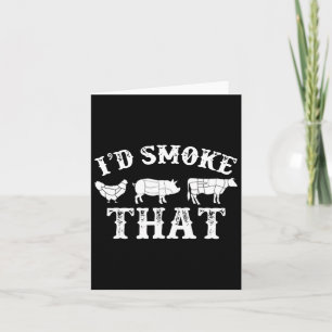 Funny Retro Grillen Party Smoker Koch Vater Gesche Karte