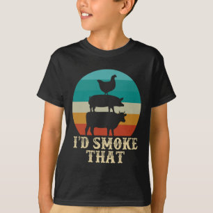 Funny Retro Grillen Party Smoker Koch Vater Gesche T-Shirt