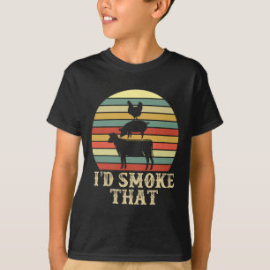 Funny Retro Grillen Party Smoker Koch Vater Gesche T-Shirt