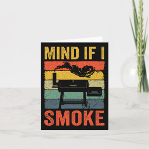 Funny Retro Grillen Party Smoker Koch Vater Mind,  Karte