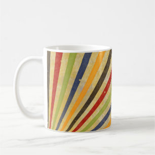 Funny Retro Grunge Rays + Ihre Idee Kaffeetasse