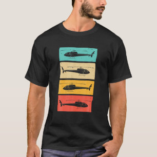 Funny Retro Helicopter Geschenk für Männer Helicop T-Shirt