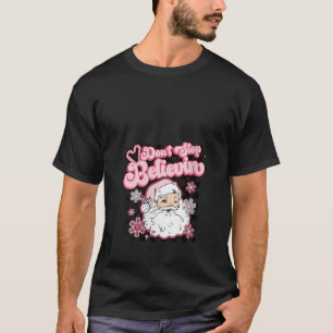 Funny Retro Hör nicht auf, dem Weihnachtsmann Chri T-Shirt