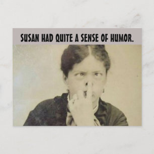 FUNNY RETRO HOUSEWIFF 'FUNNY FACE' Postkarten