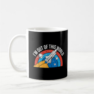 Funny Retro Ich bin aus dieser Weltraumrakete Kaffeetasse
