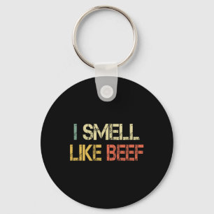 Funny Retro Ich rieche wie Rindfleisch Meme Steak  Schlüsselanhänger