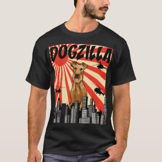 Funny Retro Japanischer Dogzilla Irish Terrier Pul T-Shirt