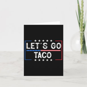 Funny Retro Let's Go Taco Karte