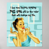 Funny Retro Lipstick Lover