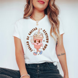 Funny Retro Mental Health Zitat durch Angst angehe T-Shirt