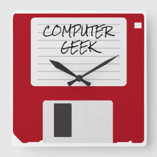 Funny Retro Office Clocks Quadratische Wanduhr