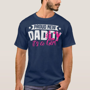 Funny Retro Proud New Daddy Es ist ein Mädchen Ges T-Shirt