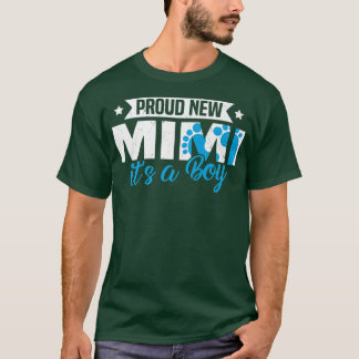 Funny Retro Proud New Mimi It's A Boy Gender Revea T-Shirt