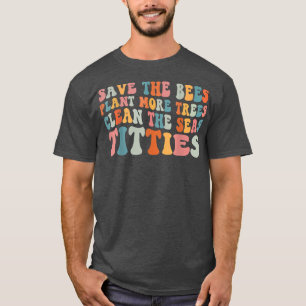 Funny Retro Rettete die BienenRettet die Bienen-Pf T-Shirt