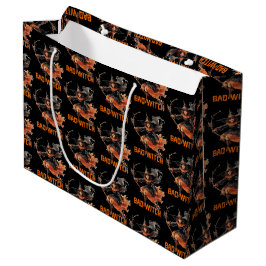 Funny Retro spooky Halloween Grundschlechter Hexe Große Geschenktüte