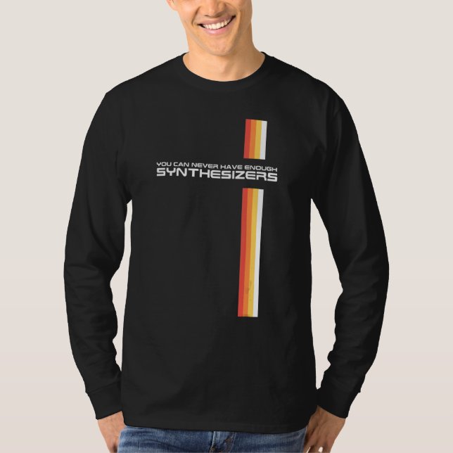 Funny Retro Synthesizer Synth Keyboard Collector m T-Shirt (Vorderseite)