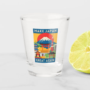 Funny Retro Travel Japan Tourismus Spaß Schnapsglas